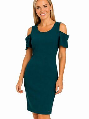 NWT - Size 8 dress. TOMMY HILFIGER cold shoulder, zipper close. Classy. Dressy